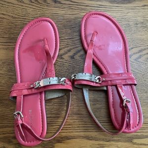 Coach coral sandals